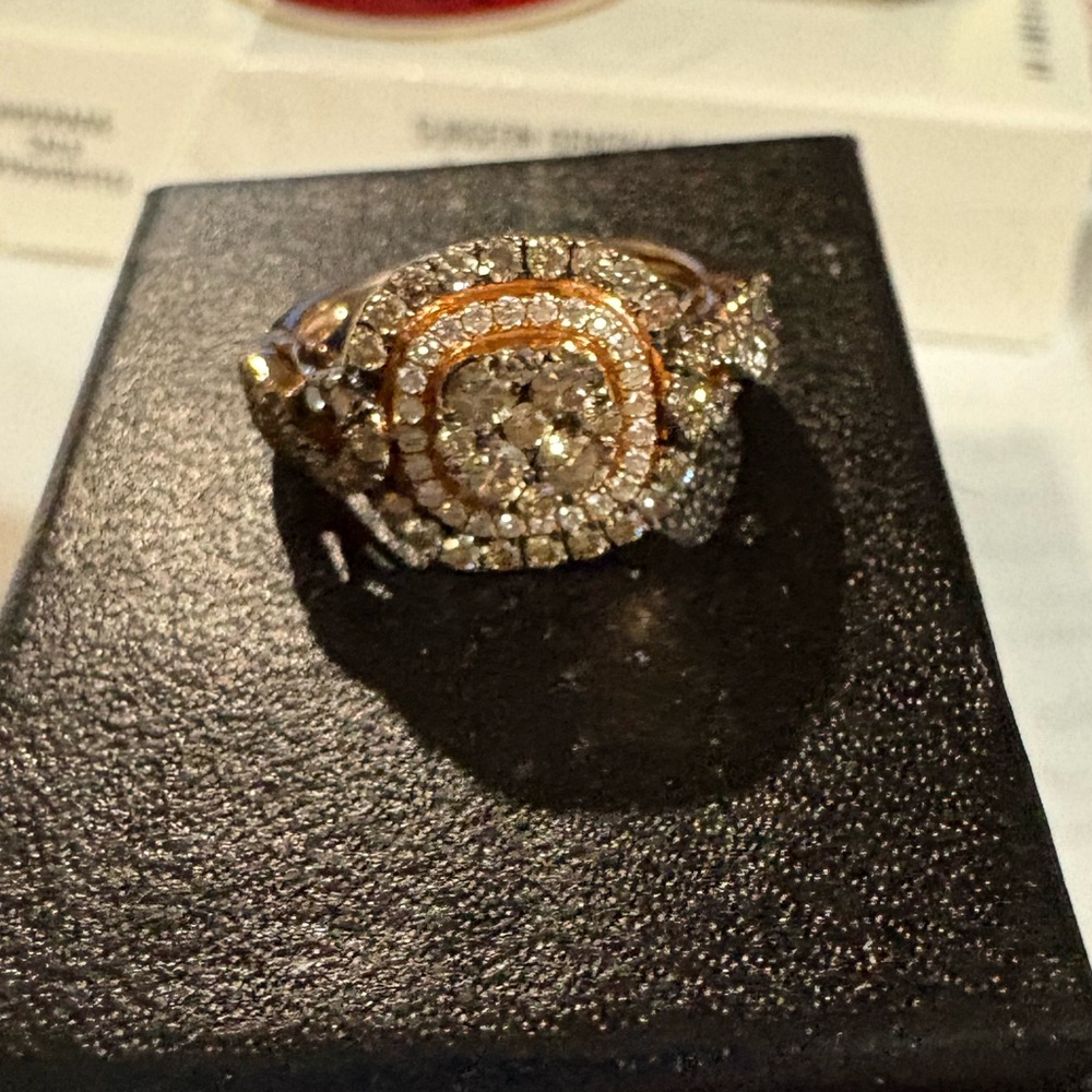 Le Vian Chocolatier Collection 14K Rose Gold and Diamond Ring Size 5.5 Levian